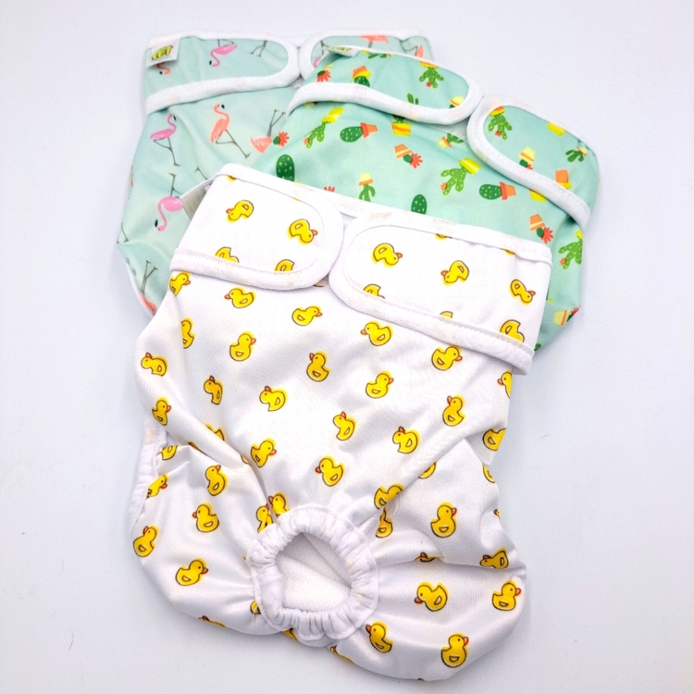 Pet Magasin Super Absorbent Resuable Washable Dog Diapers- Size Med